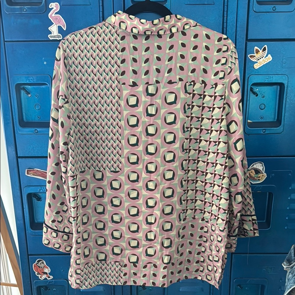 Zara Geometric Patterned Double Breasted Blouse - image 6